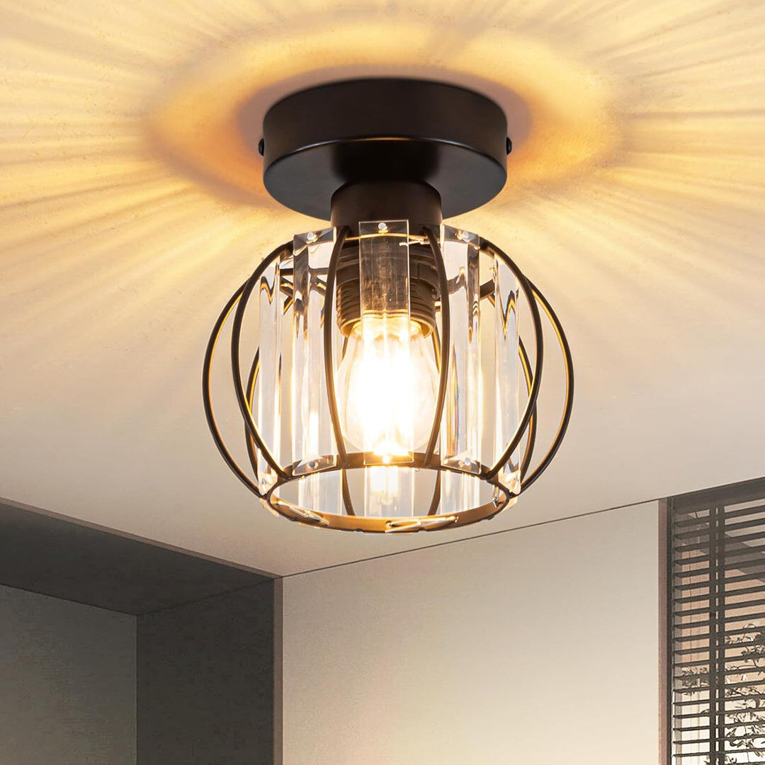 Fairmont Park Semi Flush Mount Stainless Steel 16cm H X 15cm W X 15cm D