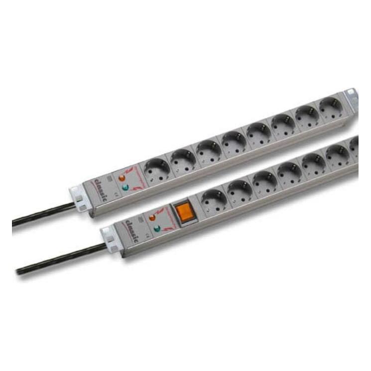 EFB Elektronik 48,30cm (19") Steckdosenleiste 8-fachmit Überspannungsschutz (8x, CEE 7/3) (691687)