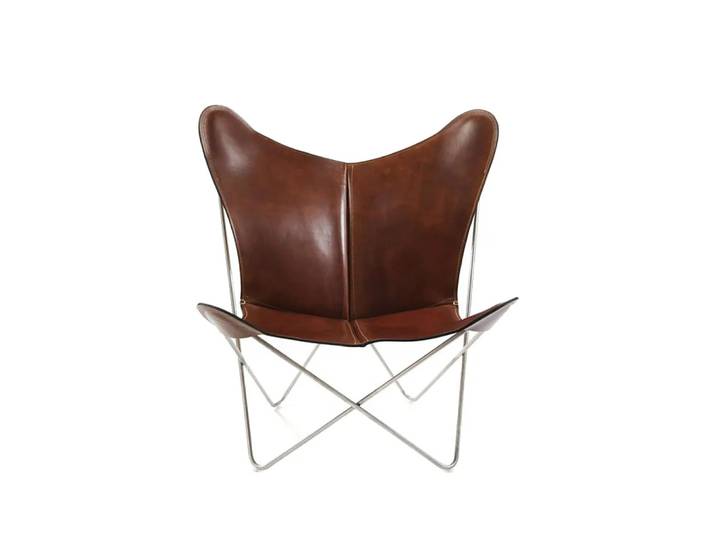 OX Denmarq Trifolium Fledermaussessel Leder cognac