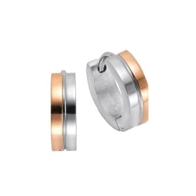 Paar Creolen LADY, rosa (grau), Ohrringe, Damen