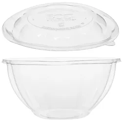 MONOUSO - Plastickschale mit Deckel PLA 940ml (50 Stück)