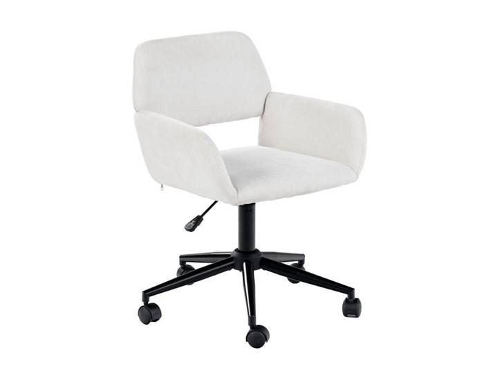 Urban Meuble Drehstuhl Stoffbezug höhenverstellbar & 360° drehbar, Beige, Mode, Vintage, Uni, 54x85x56 cm, Büromöbel, Bürostühle, Drehstühle