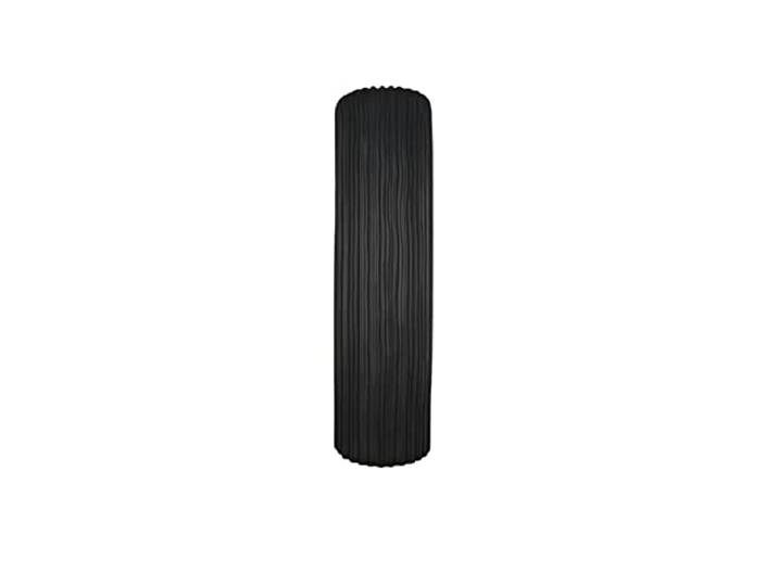 GILDE 56470 Vase Fjord avec Structure rainurée Noir Mat 46 x 16 x 16 cm