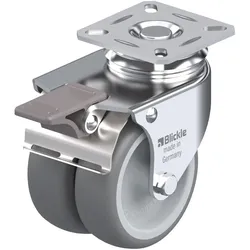 Blickle, Möbelrollen, 290023 LDA-TPA 75G-FI Doppel-Lenkrolle Rad-Durchmesser 75 mm Tragfähigkeit max.
