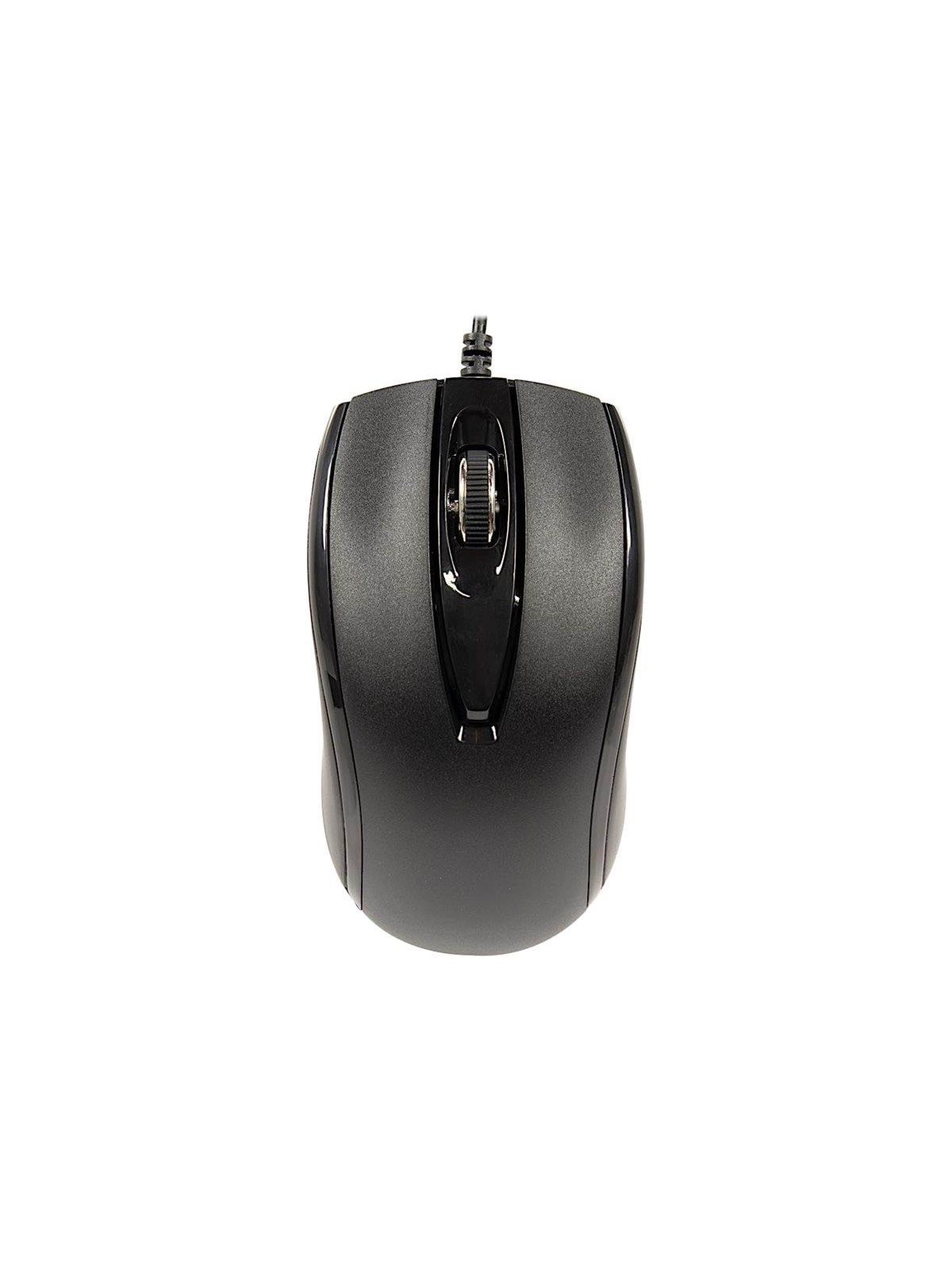 Inter-Tech KM-3149R - Tastatur & Maus Set - US/Russian - Schwarz