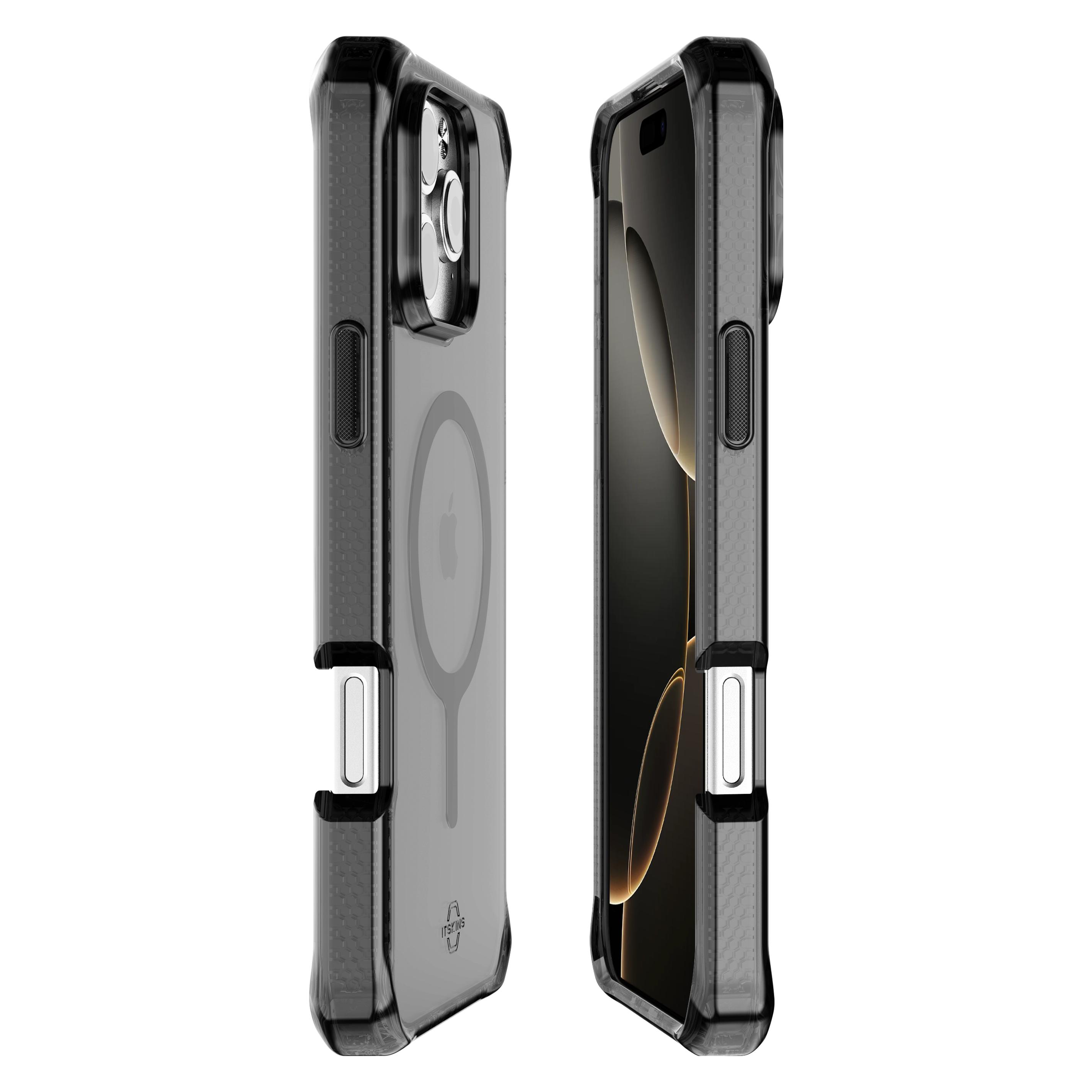 Itskins Case iPhone 16 Pro 6.3" HYBRID R/ Vapor MagSafe (Apple iPhone 16 Pro) (AP6N-HBVAR-SMOK)