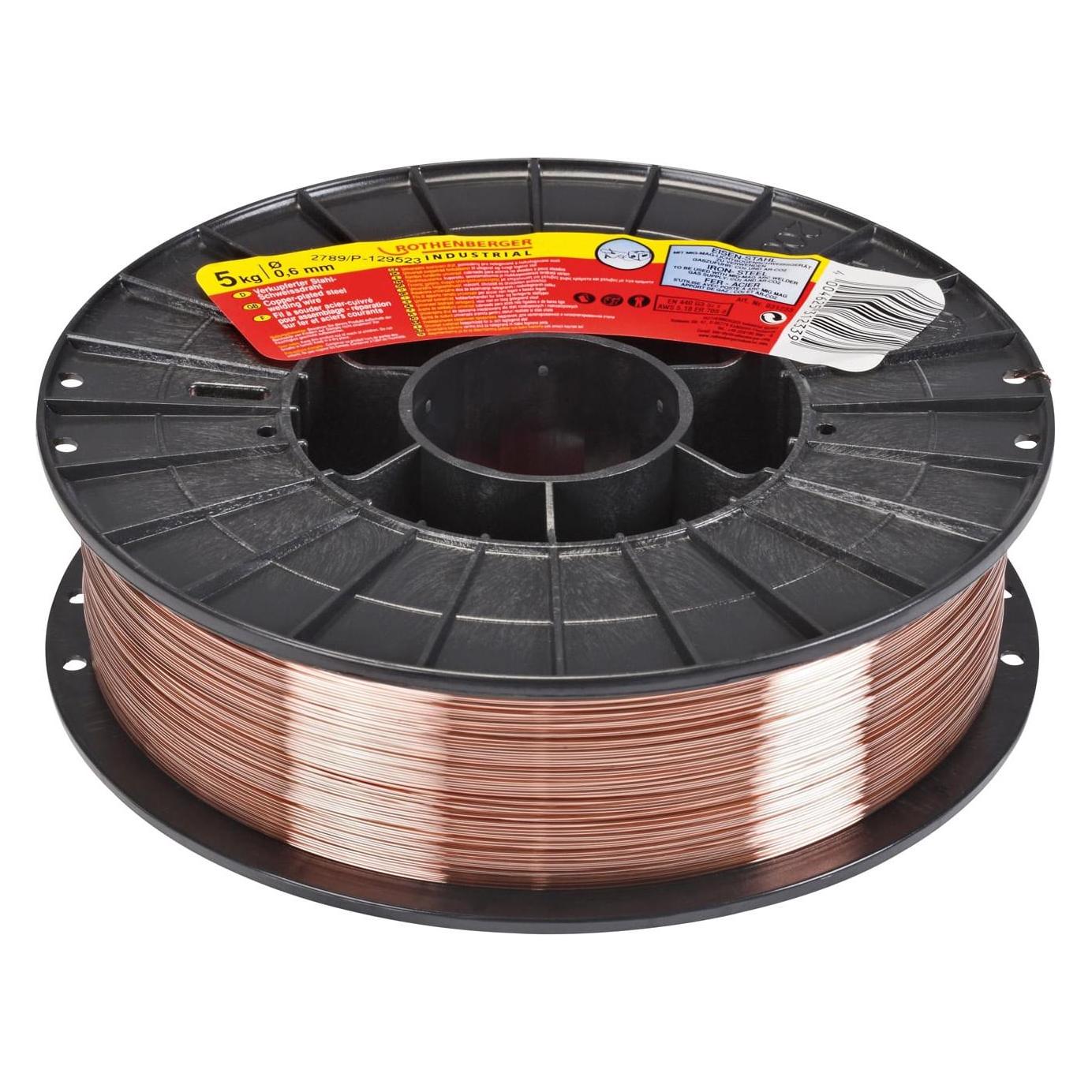 Rothenberger Industrial Schutzgas-Schweissdraht 0,6 mm / 5 kg (31233)