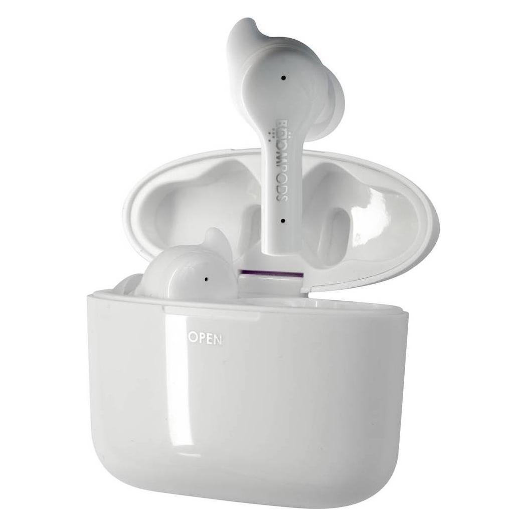 Boompods Bassline GO Bluetooth HiFi In Ear Kopfhörer In Ear Headset, Lautstärkeregler, schweissresistente... (7 h, Kabellos) (BAGOWT)