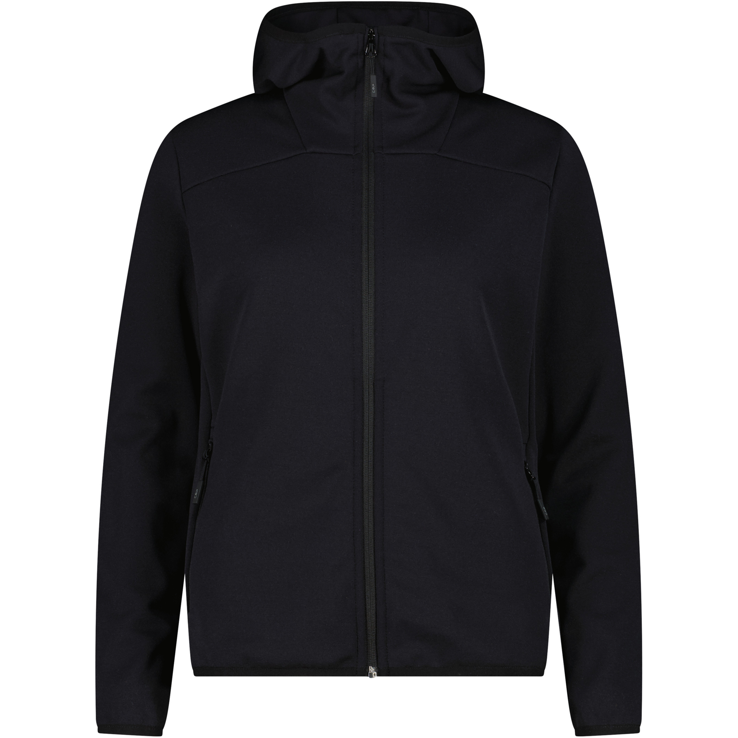 CMP Damen Fleecejacke schwarz Größe XS Trekking Elastisch Merinowolle