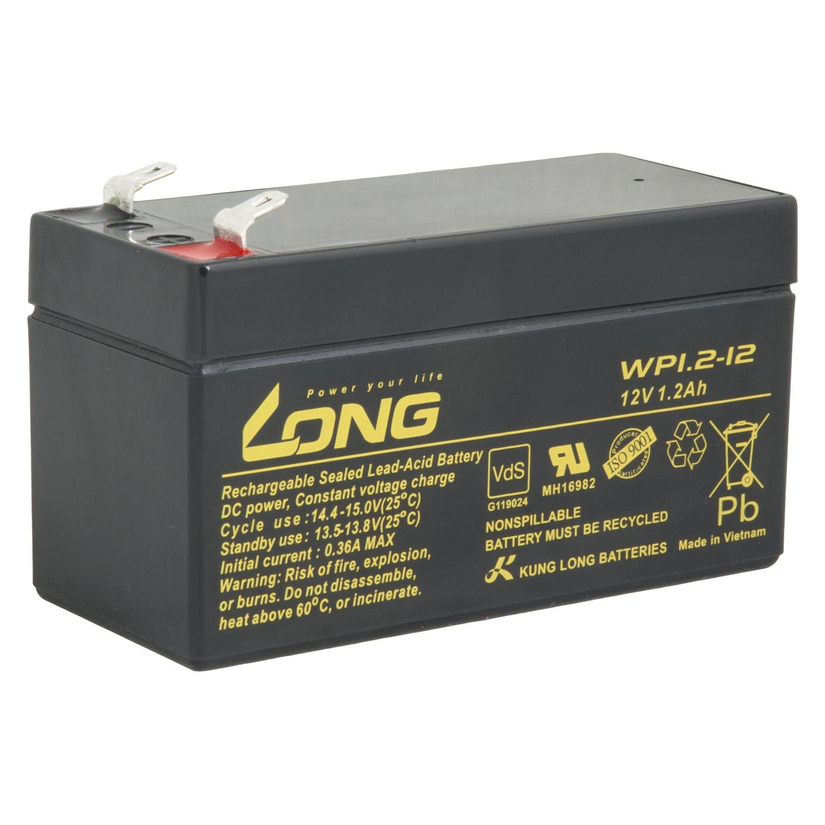 Avacom LONG 1,2AH LEAD-ACID BATTERY F1 (WP1,2-12) (PBLO-12V001,2-F1A)