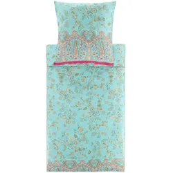 Bettwäsche INDIAN ROSES (BL 155x220 cm) - blau - BL 155x220 cm