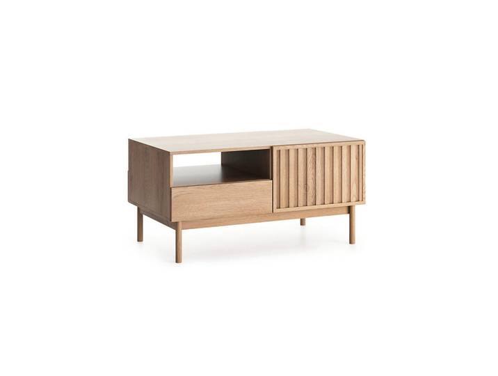 Petits-meubles Couchtisch Idor Holz, Braun, Holzwerkstoff, 106x53.3x63.6 cm, Wohnzimmer, Wohnzimmertische, Couchtische