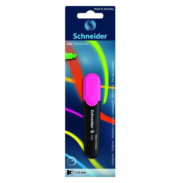 Schneider Textmarker Job nachfüllbar rosa Blisterkarte (1x) (71509)