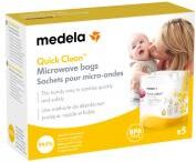 Medela Quick Clean Sachets Pour Micro-Ondes (5 Sachets) - Boîte 5 sacs