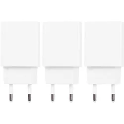 3er-Set USB-A-Ladegerät 10W weiss - Schnelles Laden für Smartphones & Tablets - Kompakt, universal kompatibel (100-240V, 5V DC)