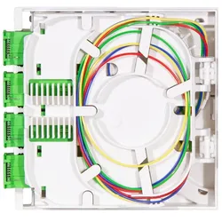 LogiLink FTTH-Spleiábox, 4x SC/APC, 40 m Verlegekabel, weiá (40 m), Netzwerkkabel