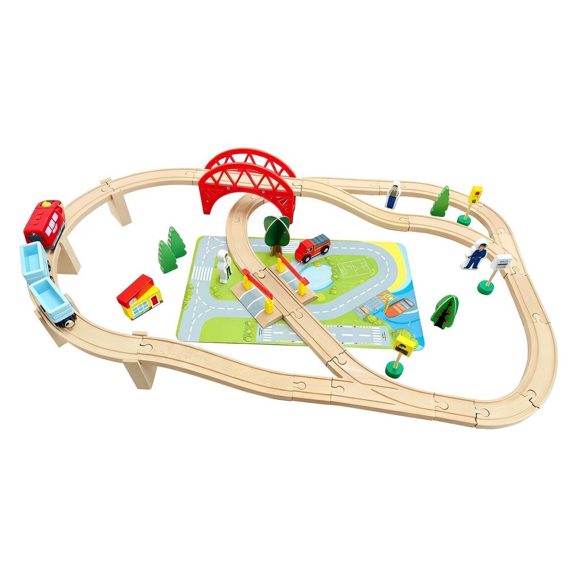 Spielmaus Holz Güterzug mit Waggon (0042526801)