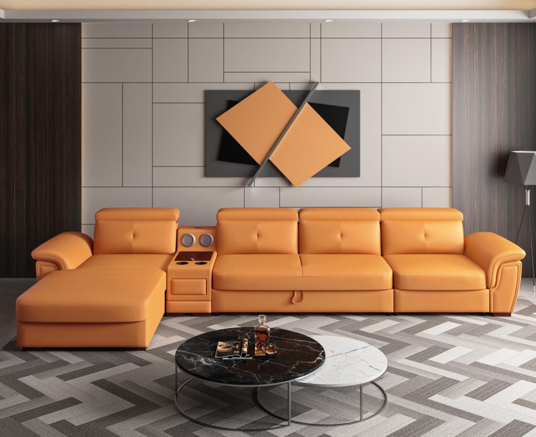 Sofa Couch Ecksofa L-Form Polster Modern Relax Sitz Luxus Möbel Wohnlandschaft
