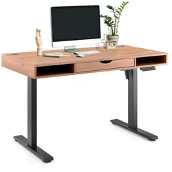 hjh OFFICE Elektrisch höhenverstellbarer Schreibtisch Worktime Style Melaminharzbeschichtete Spanplatte