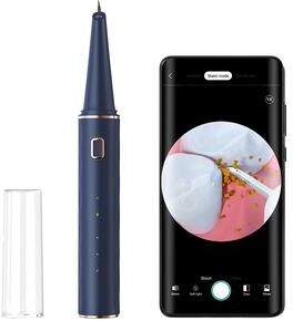 Uplifted Goods Electric Dental Scaler With LED Light For Advanced Home Teeth Cleaning blue