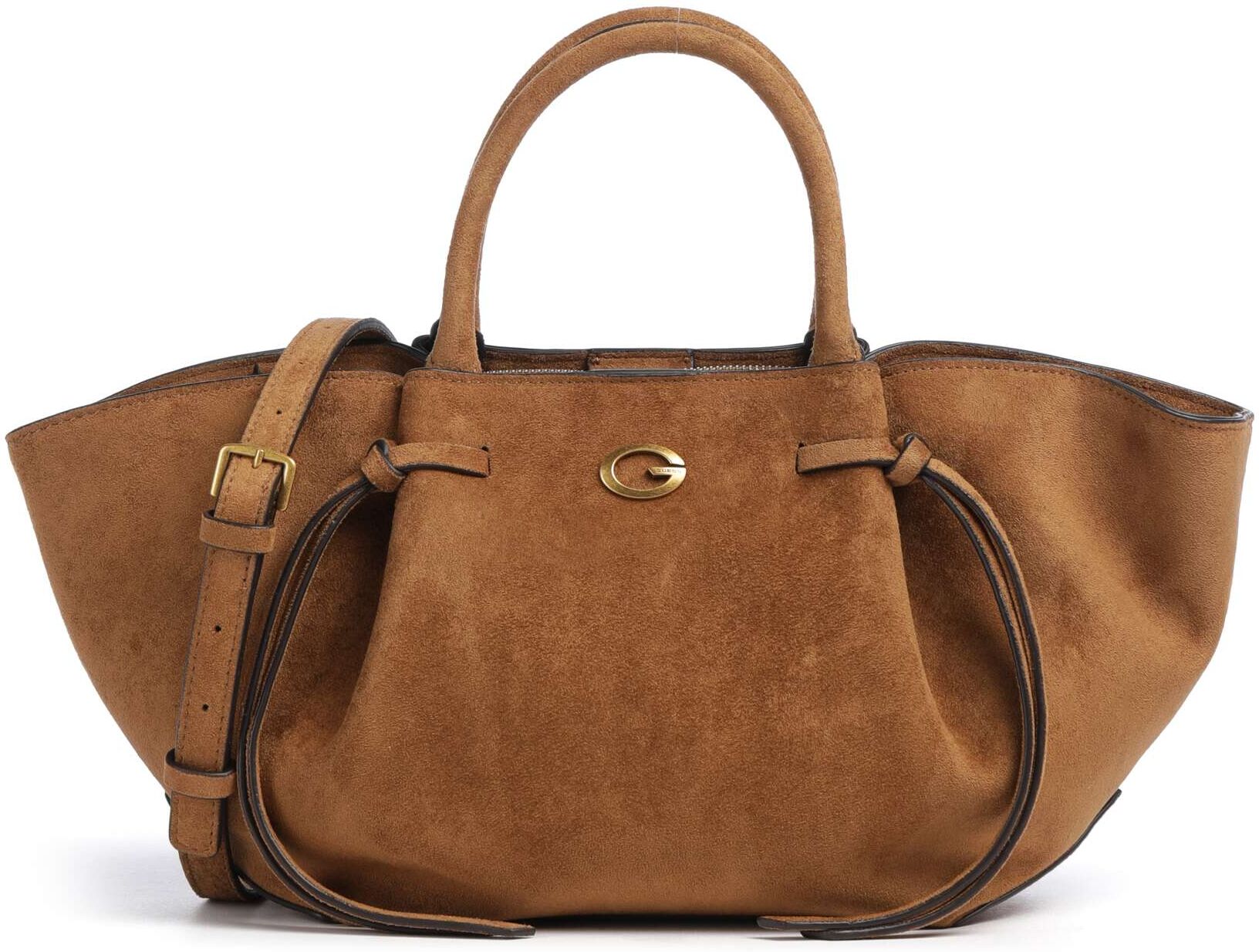 Guess Allegra Girlfriend   Leer Handtas   bruin