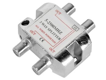 Velleman 3-wegs splitter, 5-2500 MHz