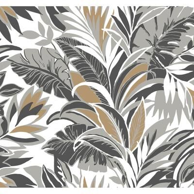 Inspired by Color Palm Silhouette Black & Gold Wallpaper