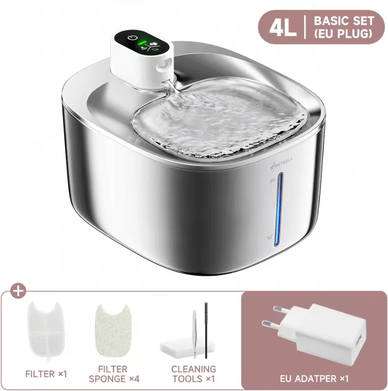 Inspire Curations PureFlow Wireless 4L Cat Water Fountain By APETDOLA eu Plug 4l