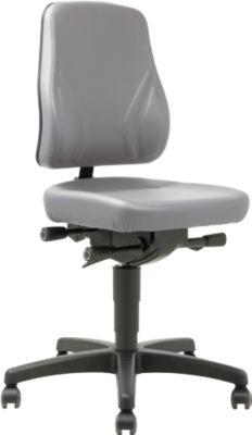 Drehstuhl All-In-One Trend 9633, mit Rollen, Kunstleder, Skai grau