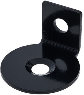 Wentex P&D Angled bracket for con. Schwarz pulverbeschichtet