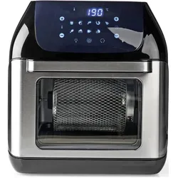 Nedis Heissluft Friteuse 12 l Timer: 60 min Digital Schwarz, Fritteuse, Schwarz