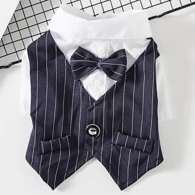 Inspire Picks Formal Pet Suit Jacket Stylish Wedding & Party Outfit For Cats And Small Dogs navy m suit 2.5 4.5kg