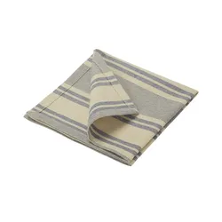 HOME STORY Serviette  4er-Set   ¦ blau ¦ 100% Baumwolle ¦ Maße (cm): B: 40