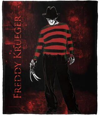 Northwest Warner Brothers A Nightmare on Elm Street Freddy Krueger Silk Touch Throw Blanket