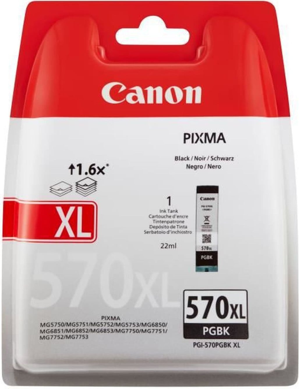 Canon PGI-570 XL High Yield Black Inktcartridge