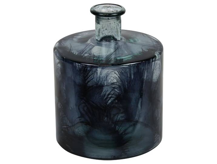 Vase Recyclingglas, Blau Decofinder