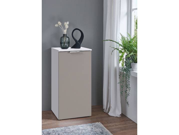 Commode Level36 avec portes 41cm Blanc/Beige/Gris Sahara/Blanc