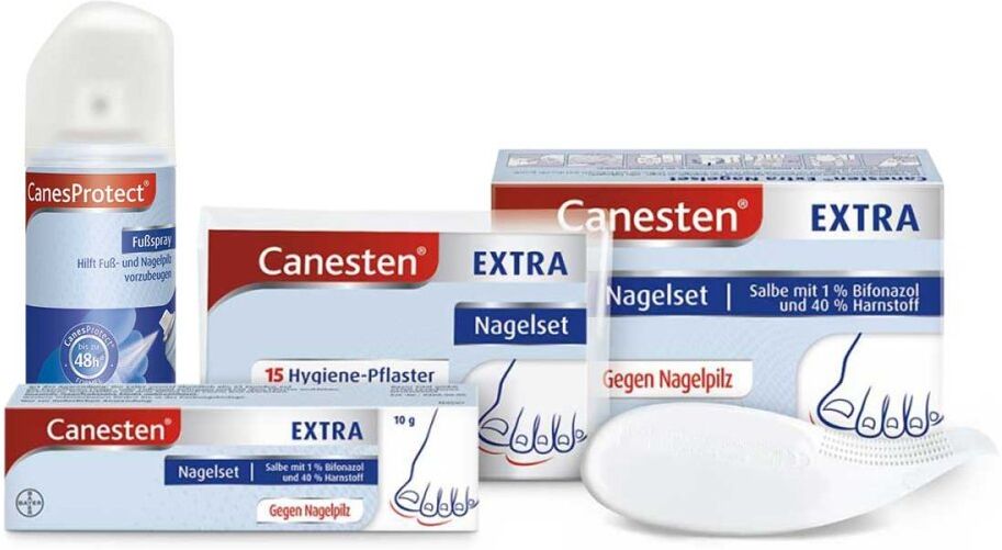 Canesten Extra-Nagelset gegen Nagelpilz + CanesProtect Fussspray
