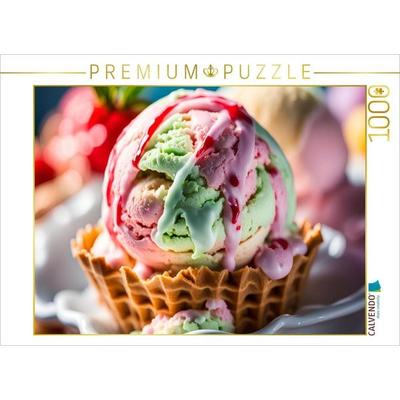 CALVENDO Puzzle Eiscreme - Verlockende Versuchung | 1000 Teile Lege-Größe 64x48cm Foto-Puzzle für glückliche Stunden