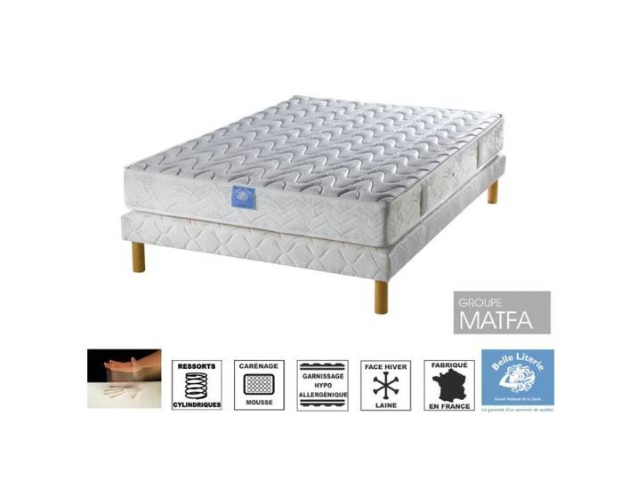 Ensemble matelas Forum Visco - AMELINE BELLE LITERIE - 90x190 - Mémoire de forme - Soutien ferme
