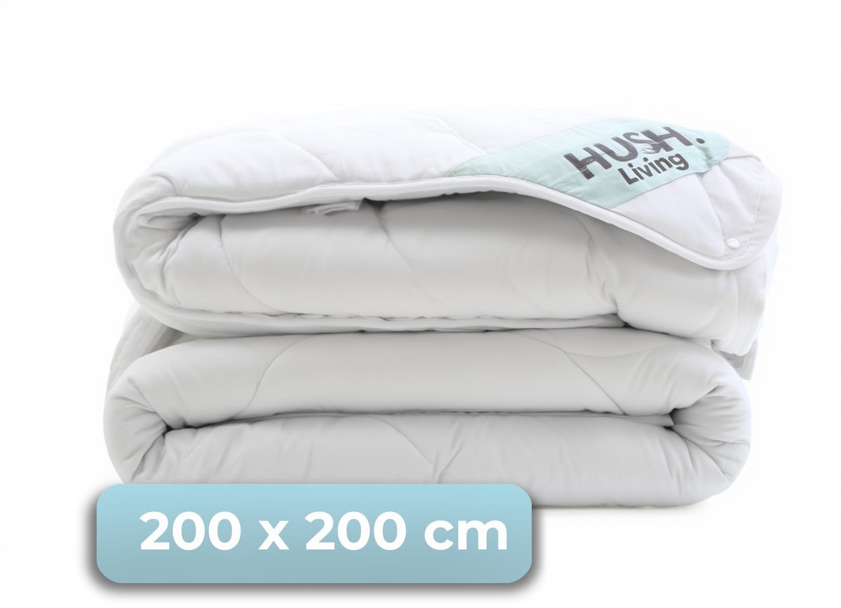 HUSH Living 4 Seizoenen Dekbed Tweepersoons Wit Microfibre 200x200 cm