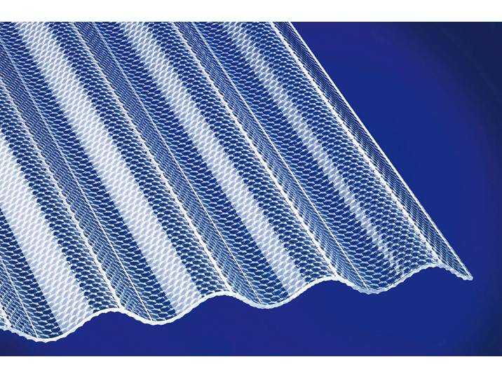 Gutta Profilplatte Acryl Wabe Klar 250 × 105 cm