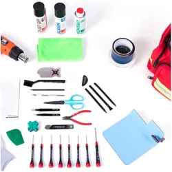 Wrepair Tragetasche für unterwegs inkl. 41 Toolset, Weiteres Smartphone Zubehör, Grau