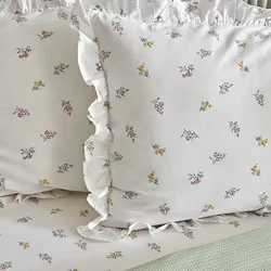 Karaca Lidya Bettwäsche-Set aus 100 % Baumwolle, Doppelbett, Grün