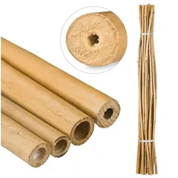 relaxdays 25er-Pack Bambusstäbe 150 cm
