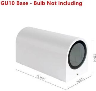 Inspire Curations Elegant Outdoor GU10 Up & Down Wall Light IP65 Waterproof LED Lighting For Garden, Porch & Indoor Walls double Headed White