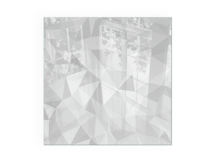 KAMINBODENPLATTE 50x50 cm - Abstraktes geometrisches Muster
