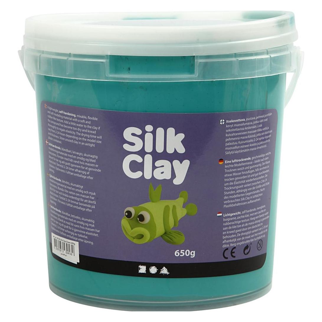 Creativ Company Modelliermasse Silk Clay 650 g, Grün (79129)
