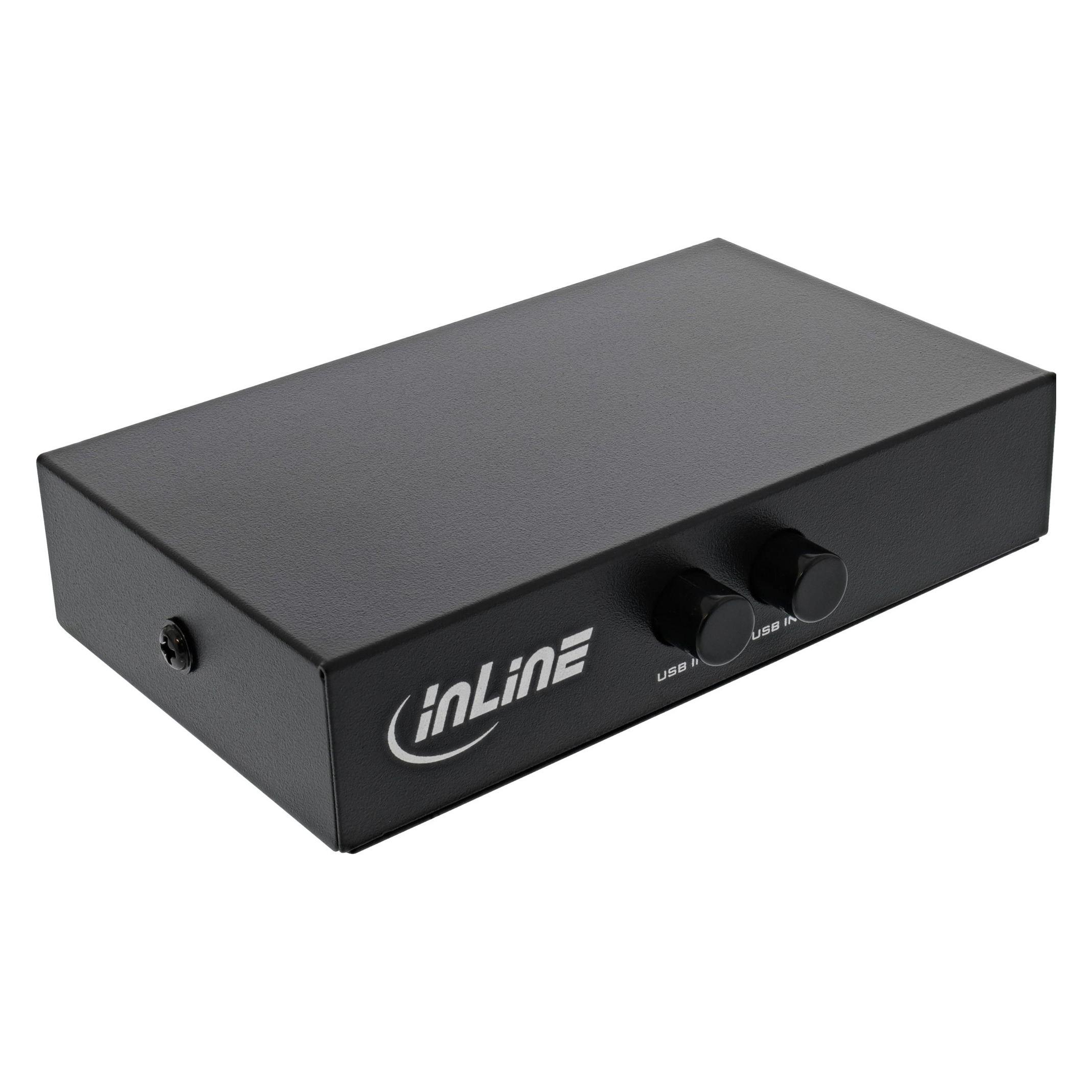 InLine USB 2.0 Umschalter manuell (60647)