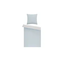 como Renforcé Wende-Bettwäsche  Chambray Piping ¦ grau ¦ Maße (cm): B: 135